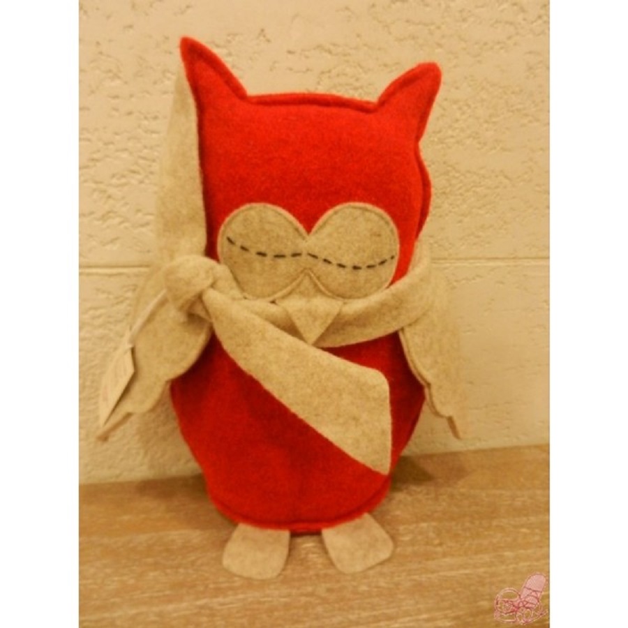 Gufo rosso con sciarpa Gufo rosso con sciarpa