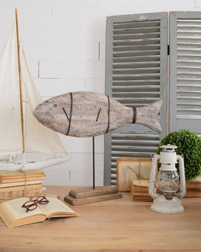 Decorazione Fish in legno