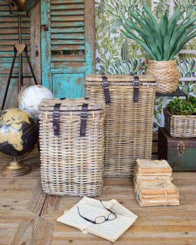 Coffre En Carton Moyen Avec Poignées – Panier à Linge Range-Tout