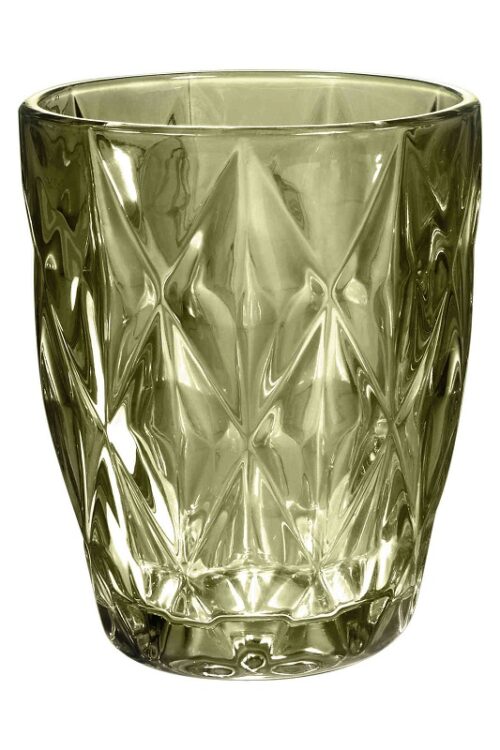 Set 6 bicchieri in vetro verde