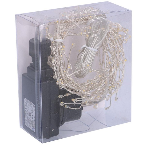 Filo di luci 160 micro led bianco caldo