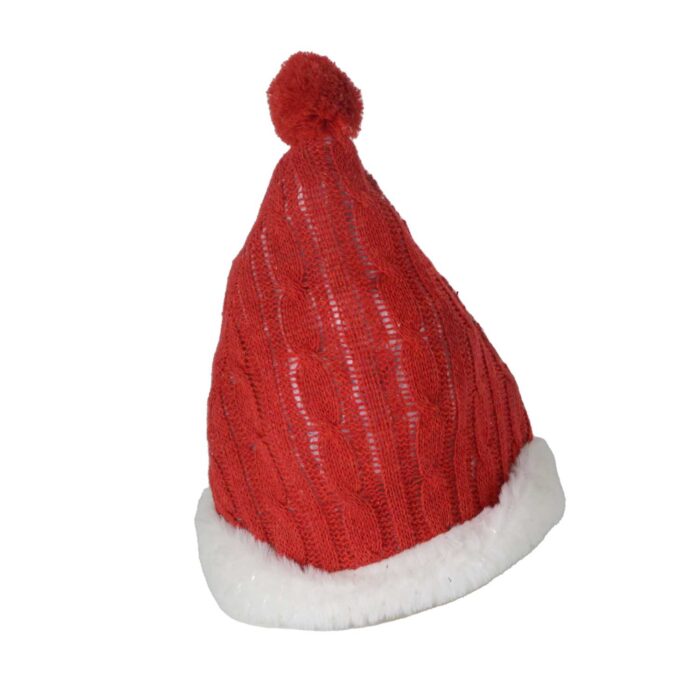 Fermaporta cappello di Babbo Natale rosso