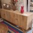 Credenza 4 ante in legno d'acacia massello