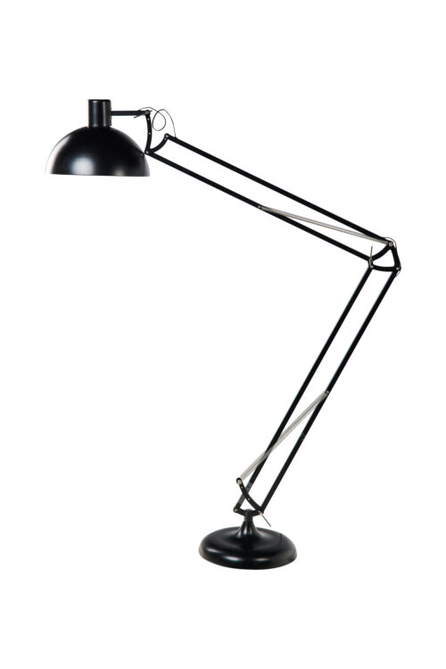 Lampada da terra in ferro nero H 280