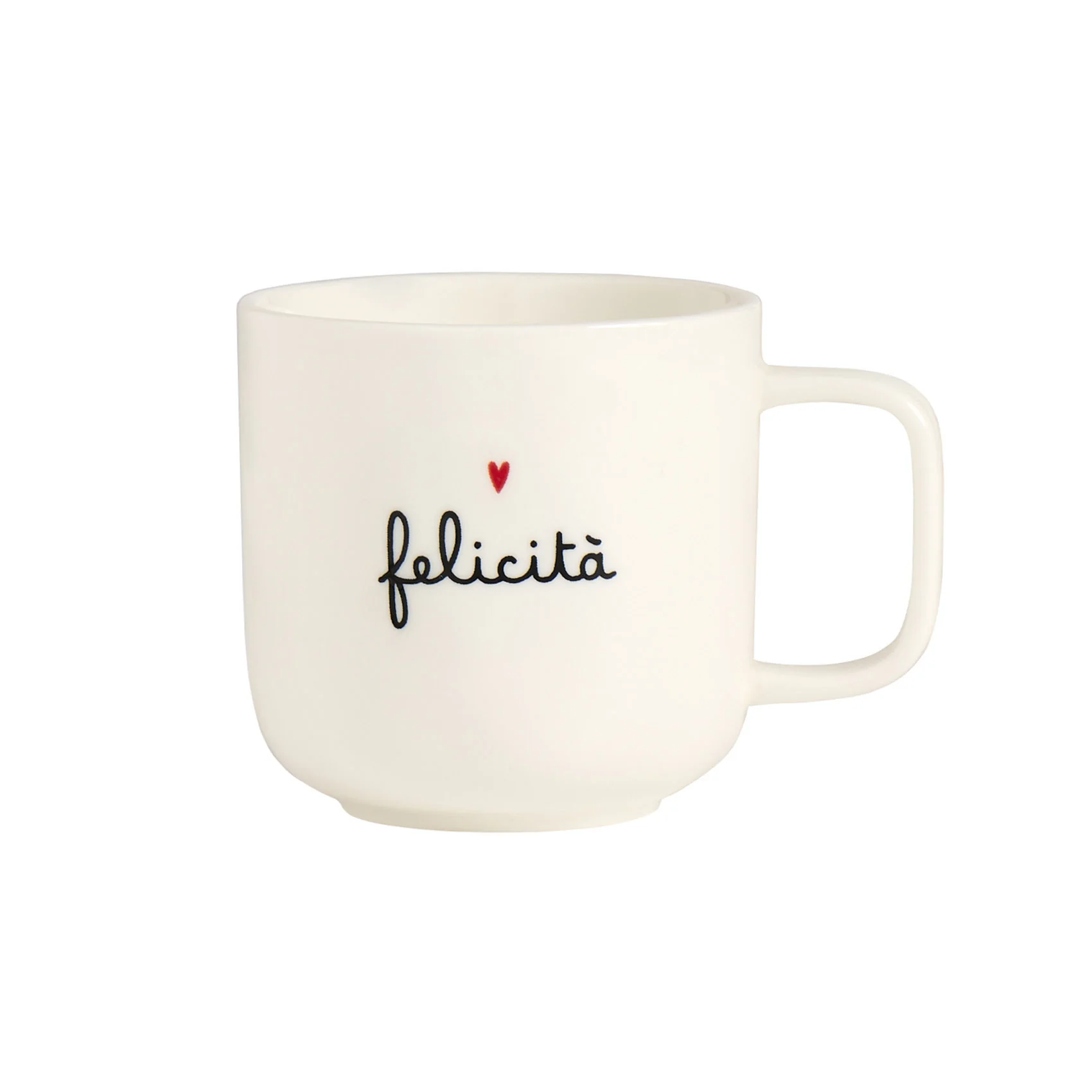 Mug bianca decoro Felicità Mug bianca decoro Felicità
