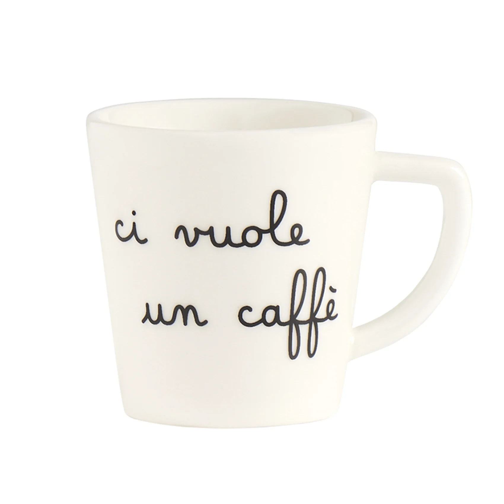 Set 2 tazzine espresso decoro Ci vuole un caffè Set 2 tazzine espresso decoro Ci vuole un caffè