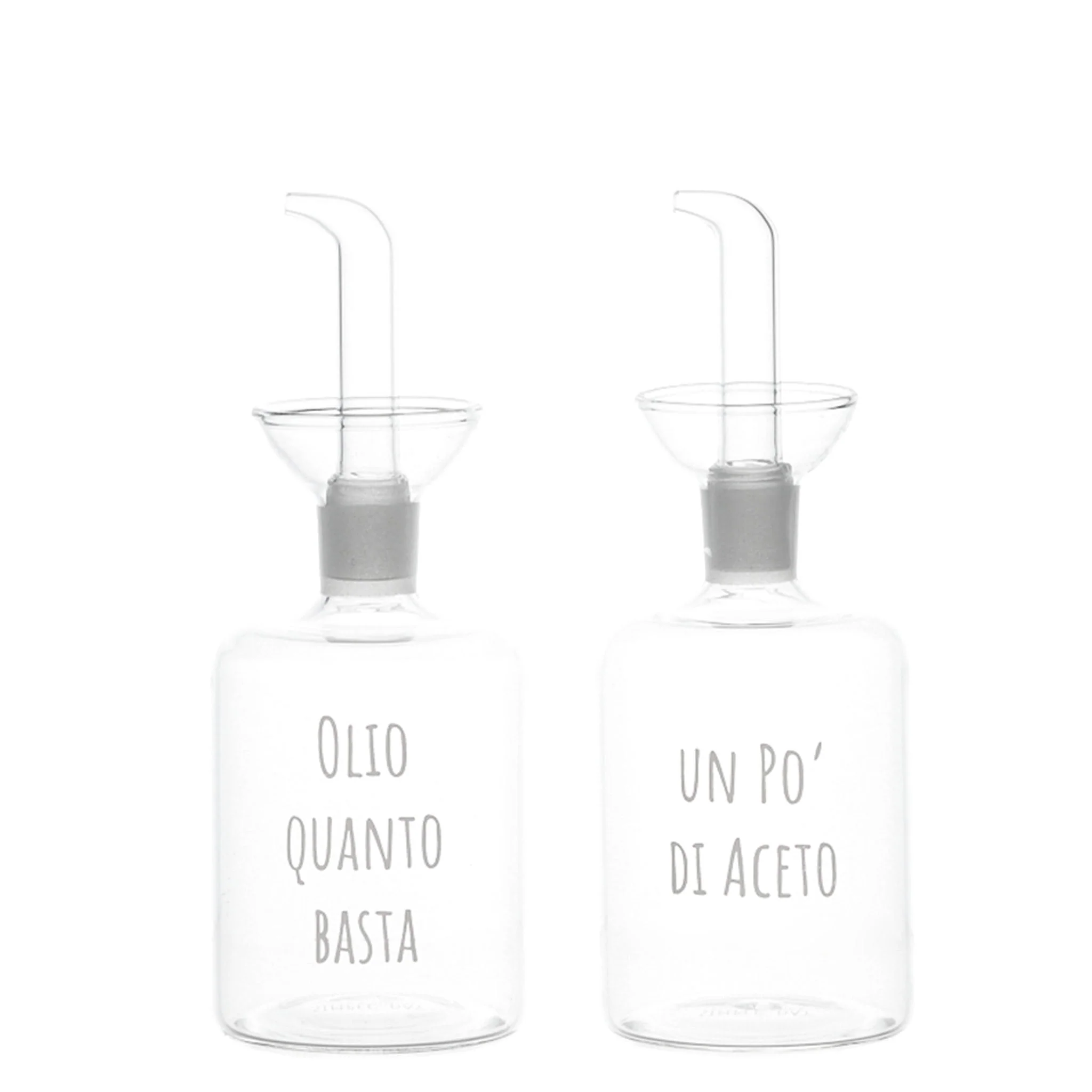 Set 2 Bottiglie Olio Quanto Basta - Un Po' di Aceto 2x250ml