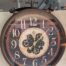 Orologio da parete noce anticato con ingranaggi a vista