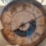 Orologio da parete bronzo anticato con ingranaggi a vista