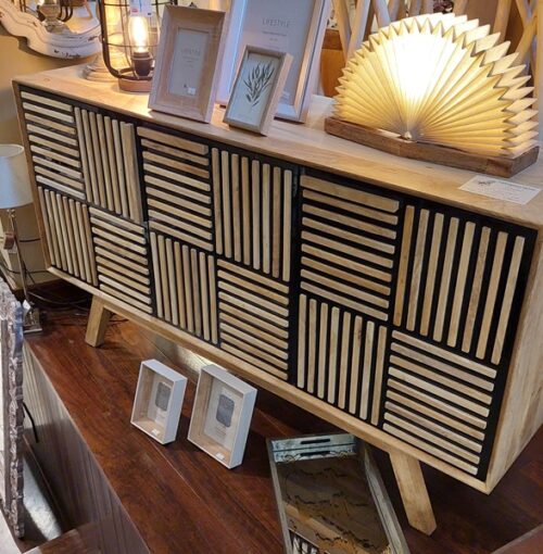 Credenza 3 ante in legno di mango