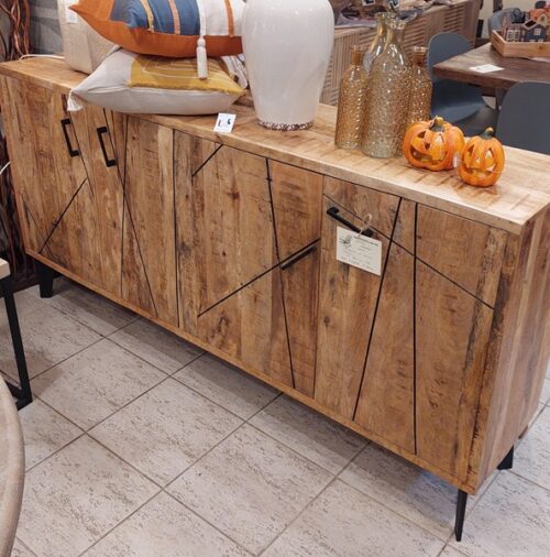 Credenza 4 ante in legno di Acacia