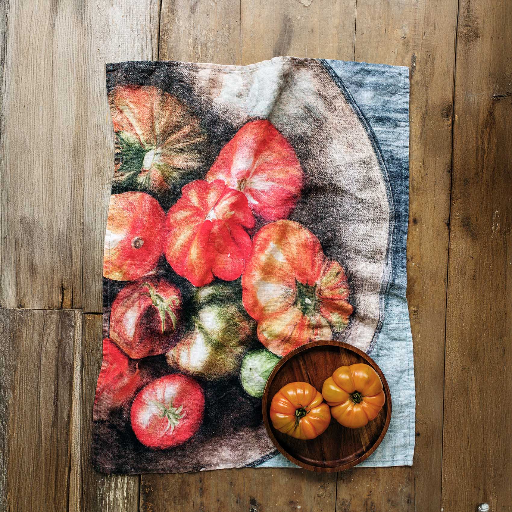 Canovaccio in lino decoro Pomodori