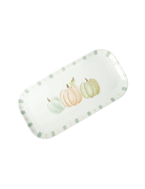 Barattolo con coperchio decoro zucca