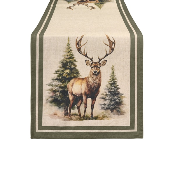 Runner in cotone Cervo nel bosco