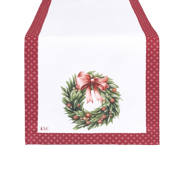 Runner in cotone Storia di Natale