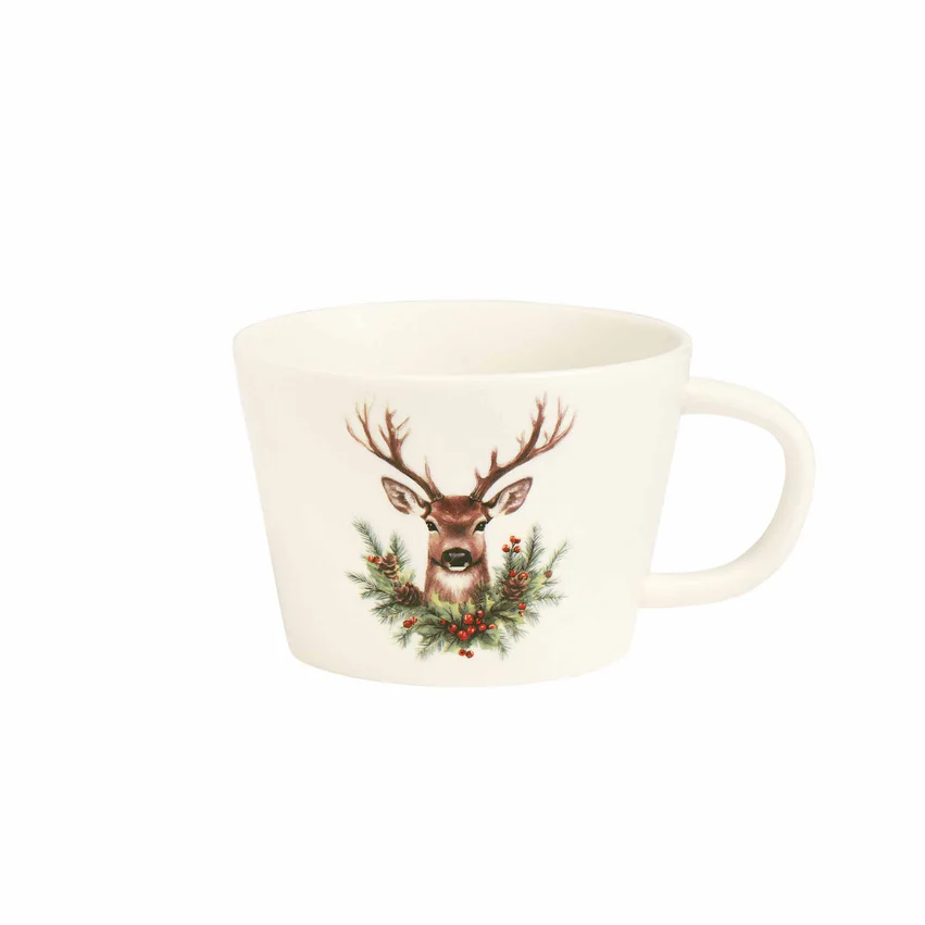 Tazza colazione Cervo natalizio