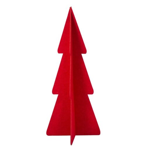 Albero in feltro rosso H 58 cm.