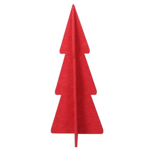 Albero in feltro rosso H 120 cm.