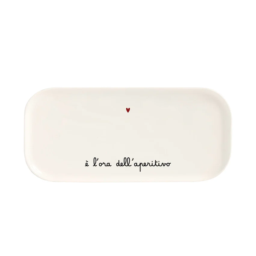Vassoio rettangolare E' l'ora dell'aperitivo