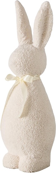Coniglio Cally in tessuto bianco H 58