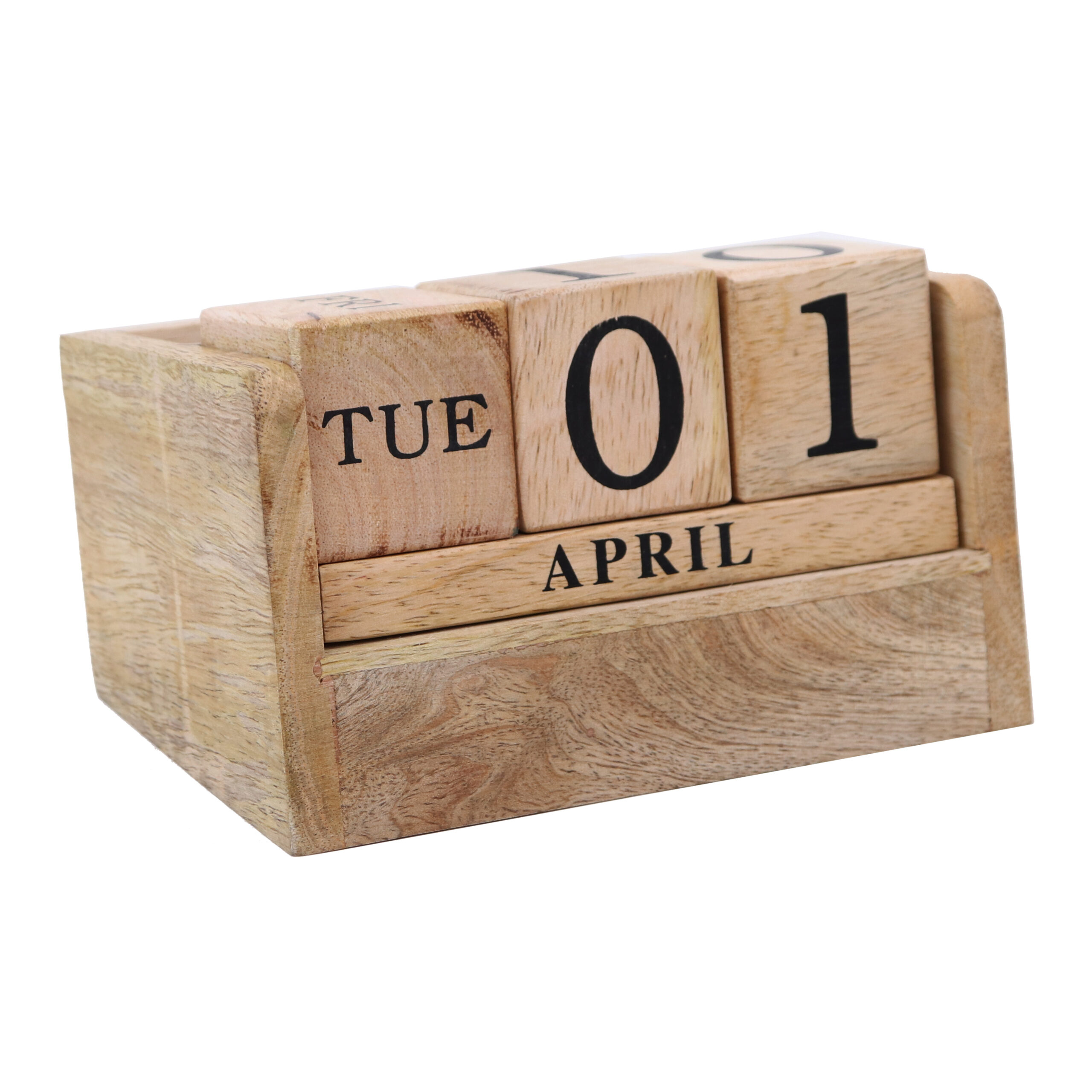 Calendario da tavolo in legno
