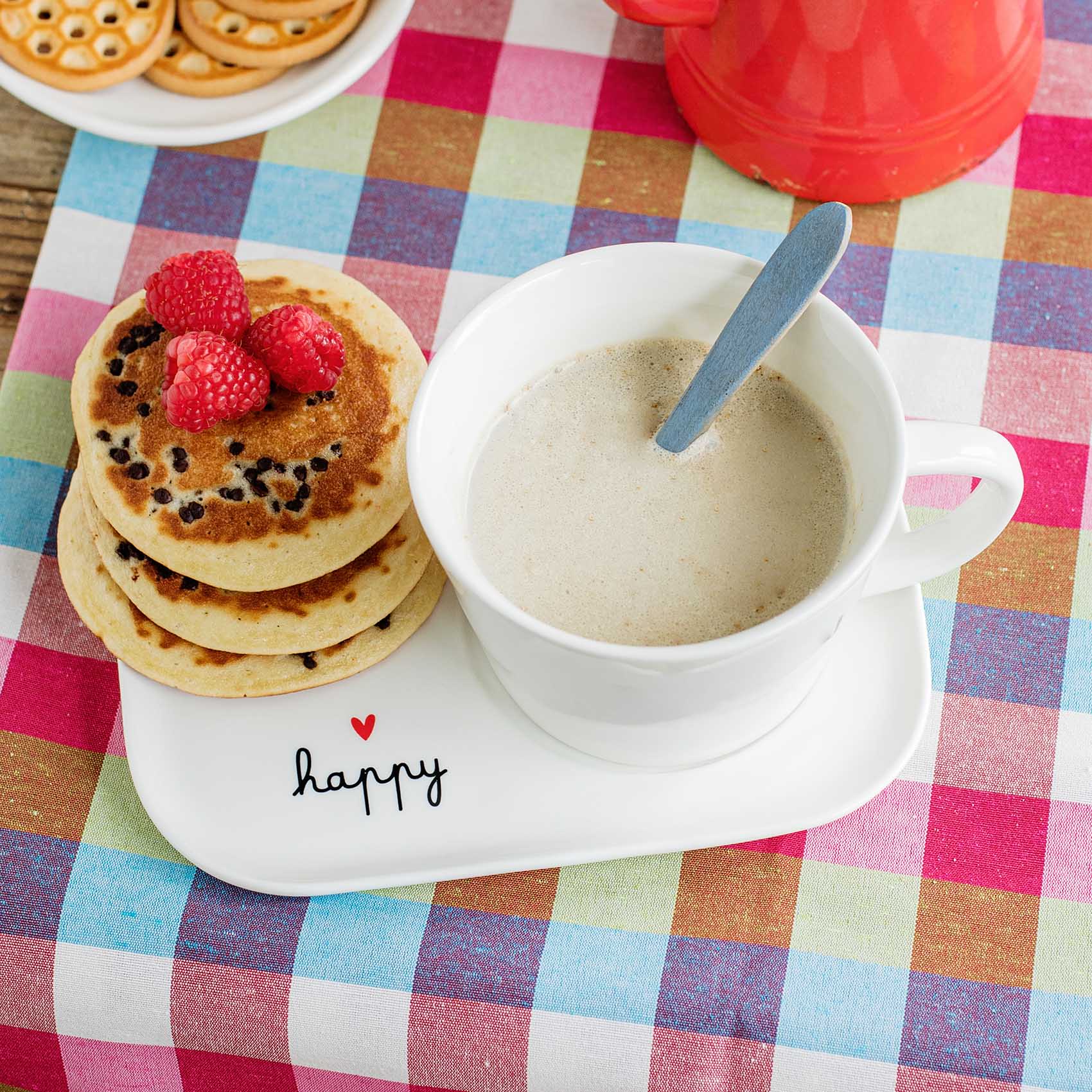 Piatto per Tazze Colazione decoro Buongiorno