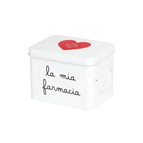 Scatola in acciaio verniciato La mia farmacia - Piccola