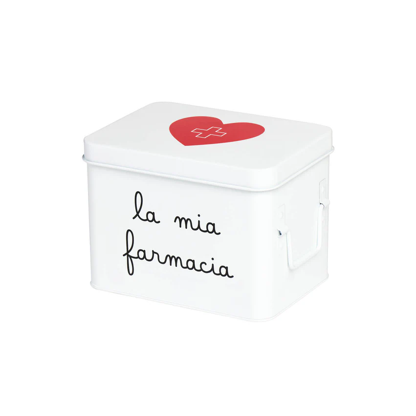 Scatola in acciaio verniciato La mia farmacia - Piccola